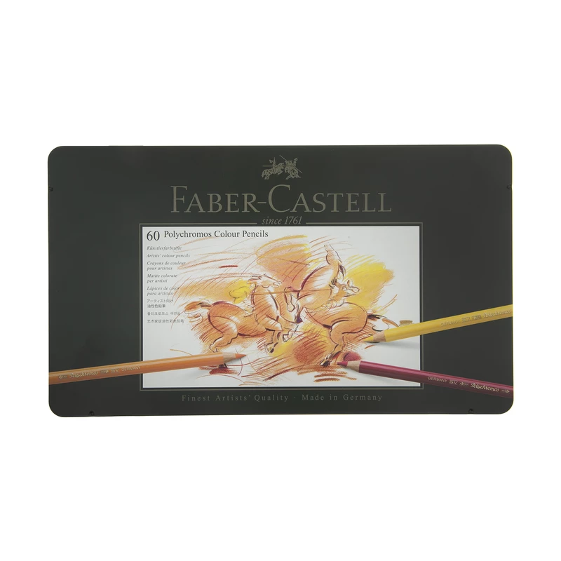 مداد رنگی فابرکاستل- پلی کروم- 60 رنگ