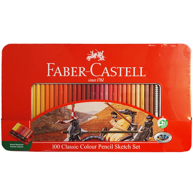 مداد رنگی فابرکاستل- کلاسیک- 100 رنگ فلزی