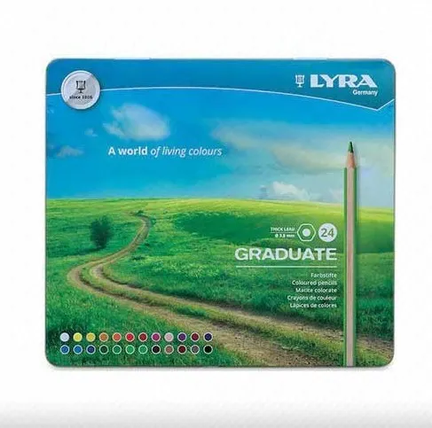 مداد رنگی 24 فلزی لیرا Graduate